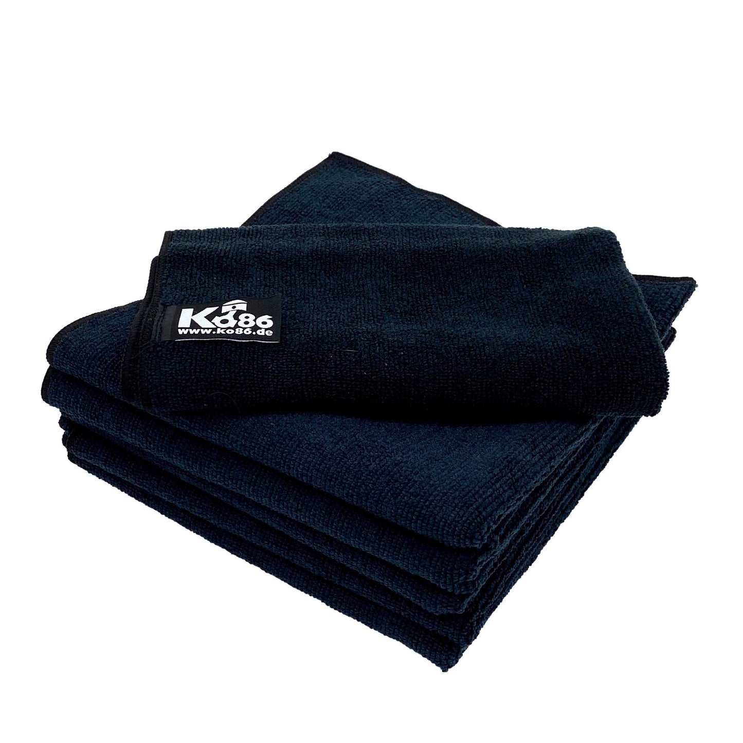 KO86 Allround Microfasertuch schwarz 40x40cm 300GSM