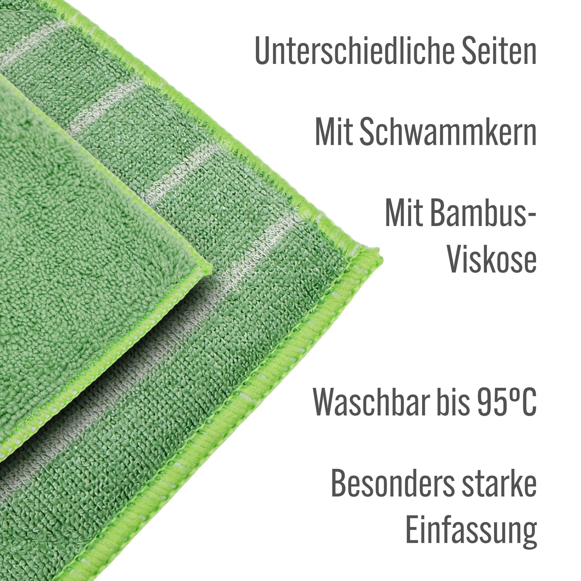 Bambus Vorreinigungstuch – doppelseitig, saugstark & vielseitig – PUTZMUNTER